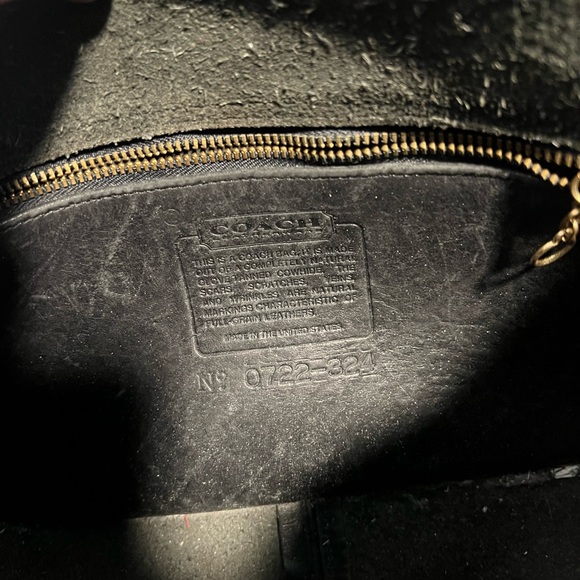 COACH Vintage City Bag Black Leather Crossbody Bag 324 - Picture 16 of 16